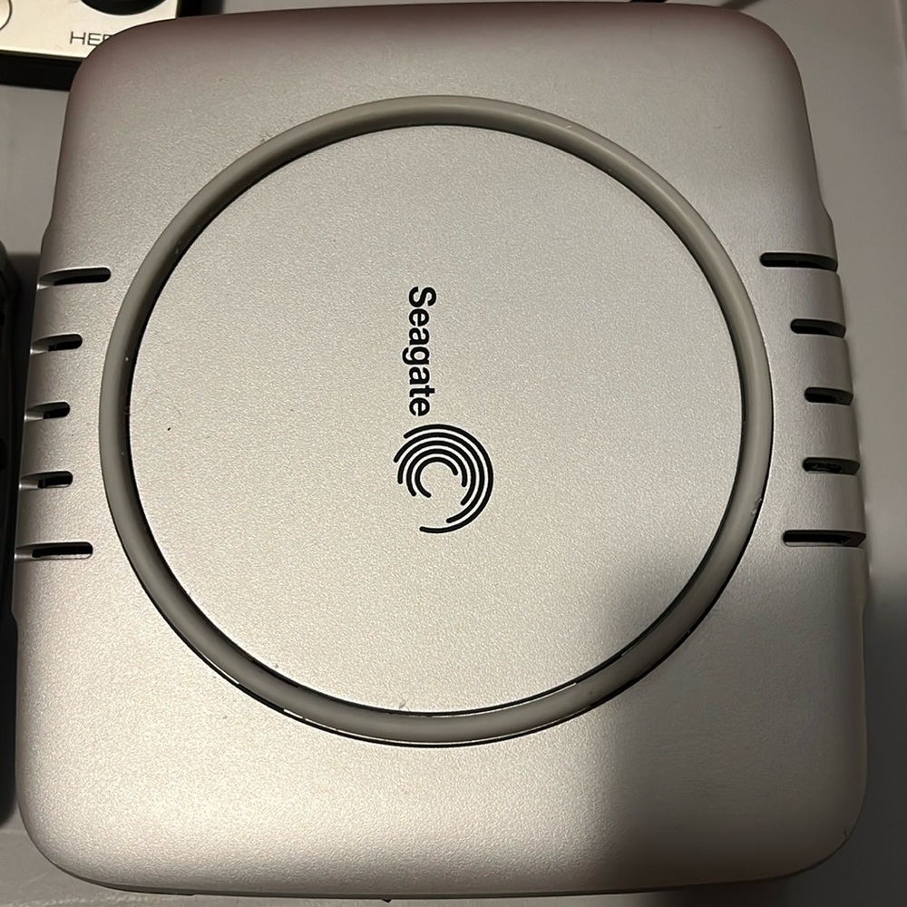 A Seagate portable back up drive